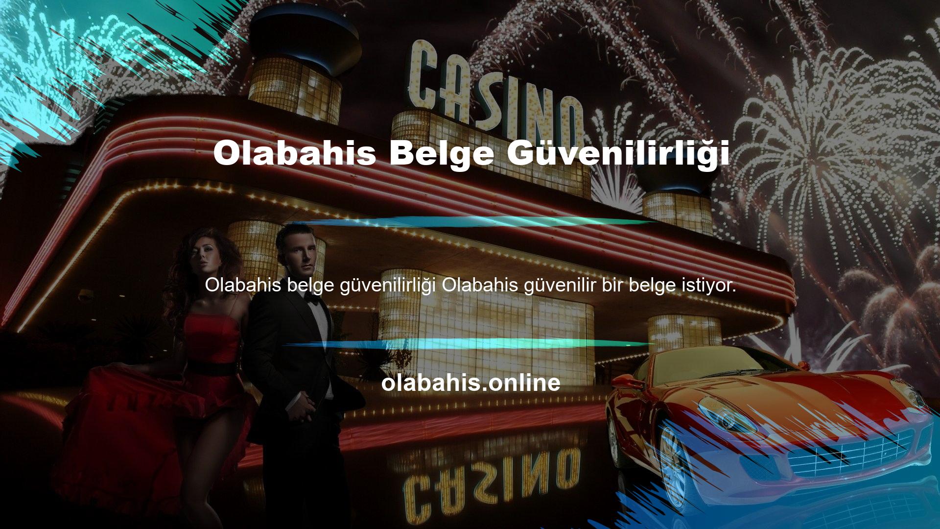 Olabahis sitenin güvenilir olmasının en ilginç nedenlerinden biridir, çünkü belge gerektiren Olabahis gerektiren bahis sitelerinden biridir